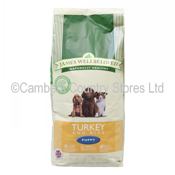 James wellbeloved hotsell puppy food 15kg